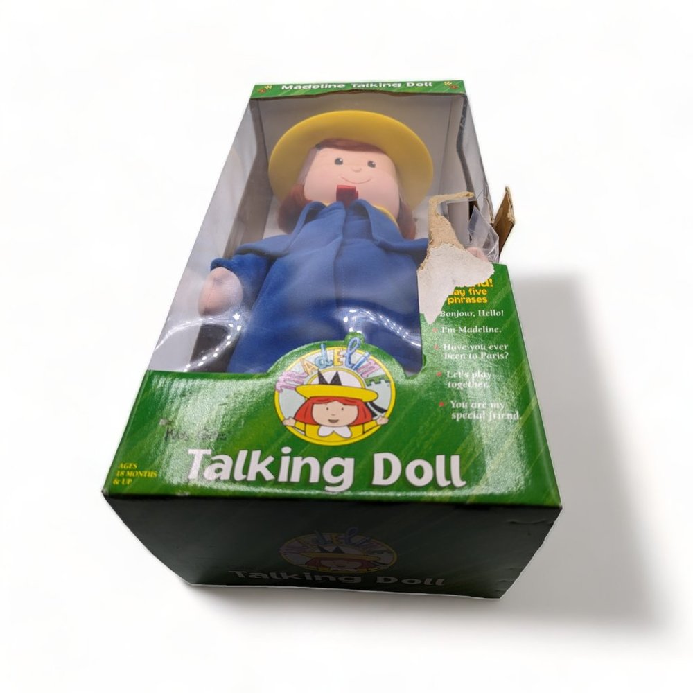 Vintage 1998 Madeline In Paris 17" Tall Talking Doll New Sealed Box Kids Gift - Picture 7 of 7